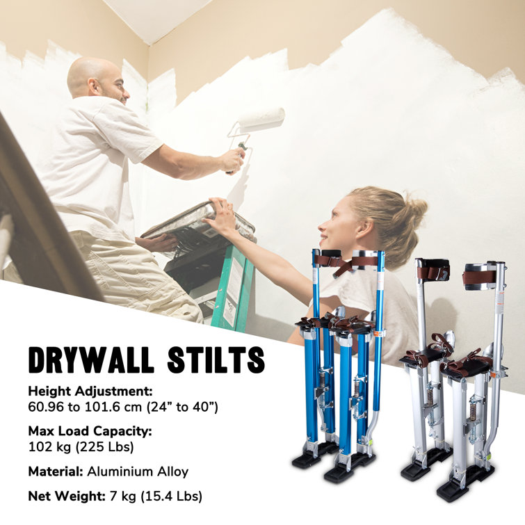 24"40" Professional Grade Adjustable Drywall Stilts Taping
